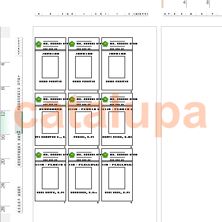 Membuat NameTag dengan Excel - Vlookup ~ catalupa