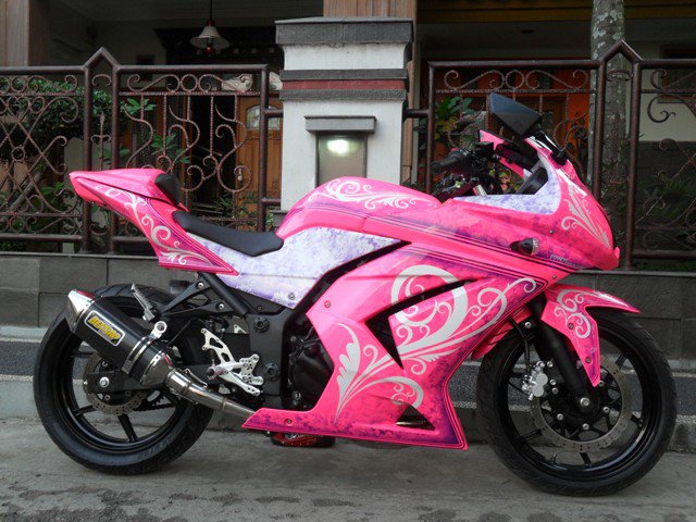 Variasi / Modifikasi Kawasaki Ninja 250R Super Keren 