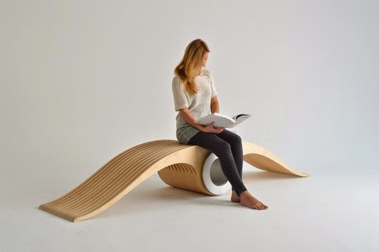 Unique Wooden Chair by Stéphane Leathead
