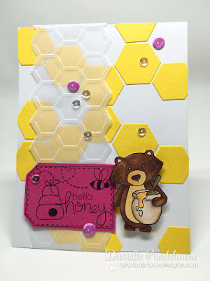 Winston's Honeybees | Newtons Nook Designs | Card Created by Danielle Pandeline