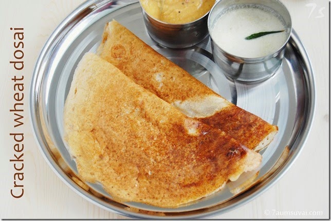 Cracked wheat dosai