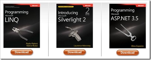 free-microsoft-press-ebooks-on-LINQ-SilverLight2-and-ASP.net-3.5