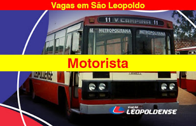 Viação Leopoldense abre vagas para Motorista em São Leopoldo