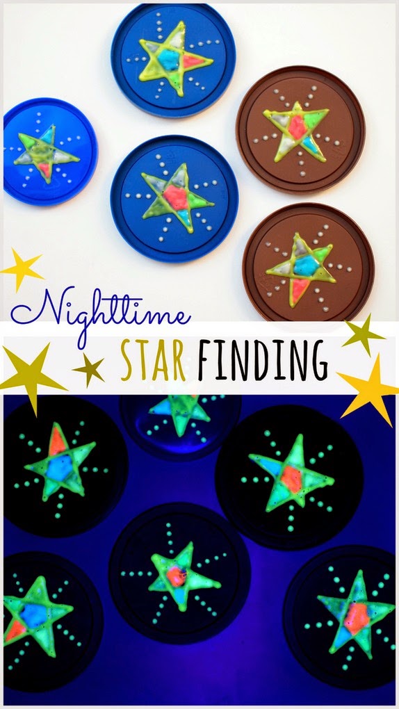 Nighttime Star Finding Game- A fun hide-and-seek game played with stars!