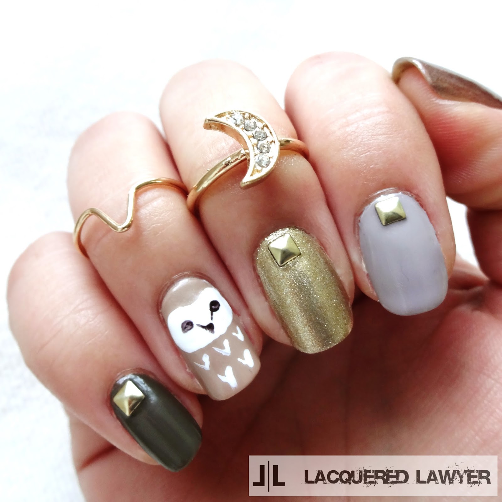 Owl Nail Art