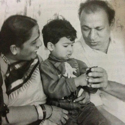 Vinay Rajkumar with his grandparents 