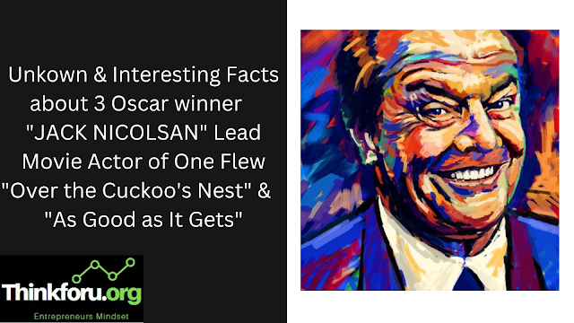 140+ Unknown Facts about ['Jack Nicholson' 3 Oscar winner in movies ''One Flew Over the Cuckoo's Nest" and " As Good as it Gets"] with the net worth of  $400 million from his life journey         Cover Image of 140+ Unknown Facts about ['Jack Nicholson' 3 Oscar winner in movies ''One Flew Over the Cuckoo's Nest" and " As Good as it Gets"] with the net worth of  $400 million from his life journey    JACK NICHOLSON          Name   John Joseph Nicolson  Name of Profession   Actor   Birth Place   Neptune City, New Jersey, U.S.  Date of Birth   22 April, 1937  Education  The Centre for Early Education   Manasquan High School  Actors Studio  Net Worth   $ 400 million  Movies   1. One Flew Over the Cuckoo's Nest (1975)  2. China town (1974)  3. A Few Good Men (1992)  4. The Last Detail (1973)  5. Five Easy Pieces (1970)  6. The Shining (1980)  7. Terms of Endearment (1983)  8. As Good as it Gets (1997)  9. Batman (1989)  10. Easy Rider (1969)  Height   1.77m  Awards  1. Academy Awards, U.S.A (Oscar), Best Actor in Lead Role (One Flew Over the Cuckoo's Nest and  As Good as it Gets )  2.  Academy Awards, U.S.A (Oscar), Best Actor in Supporting Role ( Terms of Endearment )  3. BAFTA  Film Awards, Best Actor ( One Flew Over the Cuckoo's Nest, China town, and The Last Detail )  4.  BAFTA  Film Awards, Best Support Actor (Reds (1981))  5. 20/20 Felix Awards, Best Actor ( As Good as it Gets)  6. AARP Movies for Grownups Awards, Best Buddy Picture (The Bucket List)  7.  AARP Movies for Grownups Awards, Best Grownups Love Story (Somethings Gotta Give)  8.  AARP Movies for Grownups Awards, Best Actor (About Schmidt)  9. Academy of Science Fiction, Horror, and Fantasy Films, U.S.A., Best Actor (The Witches of Eastwick)  10. American Comedy Awards (USA), Funniest Actor in Lead Role (As Good as it Gets)  Nationality  American    JACK NICHOLSON'S FAMILY      Spouse   Sandra Knight (1962-1968)  Parents   Donald Furcillo  June Frances Nicholson  Children   Ray Nicholson  Lorraine Nicholson  Jennifer Nicholson  Honey Hollman  Caleb James Goddard  Relatives  Ethel May Nicholson (Grand Mother) John Joseph Nicholson (Grand Father)      1. Ranked #6 in Empire (UK) magazine's "The Top 100 Movie Stars of All Time" list. [October 1997]    2. Recipient of a Lifetime Achievement Award from the American Film Institute. [1994]    3. Used to be an office worker for William Hanna and Joseph Barbera at MGM's cartoon department. They actually offered him a job as an animator at the studio but he declined in order to focus on his acting career.    4. He was the 2001 John F. Kennedy Center Honors recipient.    5. Dedicated his Oscar for As Good as It Gets (1997) to J.T. Walsh, his co-star in A Few Good Men (1992) who had died shortly before the Academy Awards in 1998.    6. In 1994, in an apparent bout of rage, he smashed a man's car window in with a golf club. He expressed remorse for the incident in an interview with US magazine.    7. Loves jokes at his expense so much that he showed up at every Academy Awards hosted by Billy Crystal, who in turn would incorporate Nicholson somehow in the telecast.    8. Lives on famed "Bad Boy Drive" a.k.a. Mulholland Drive in Beverly Hills, California. It's nicknamed so because its residents have included former Hollywood bad boys Warren Beatty, and the late Marlon Brando.    9. Is an avid fan of the Los Angeles Lakers and is often seated next to his good friend Lou Adler. He rarely misses a Lakers home game. Contrary to popular belief, Nicholson never had production companies schedule the filming of a movie he was in to accommodate his attendance at sporting events. Nicholson is also a life-long fan of the New York Yankees.    10. He was asked to play the role of Michael Corleone in The Godfather (1972). He turned it down, suggesting that an actual Italian should play the part. He was also considered for Tom Hagen.    11. The Best Lady at his wedding to Sandra Knight was Millie Perkins. The Best Man was Harry Dean Stanton. After their divorce, Nicholson lived, for a time, at Harry Dean Stanton's place.    12. Long refused to do any televised interviews except for press conferences. But in recent years, he has occasionally agreed to speak briefly when approached by reporters. He has not appeared on a talk show since 1971.    13. Flew to Cuba and met with Fidel Castro in June 1998. While there, he also met with leaders of the Cuban film industry, enjoyed local restaurants, jazz clubs and visited a famous cigar factory. He left greatly impressed with the country and its Communist dictator, who he described as "a genius", though the luxuries he was treated to on the island are off-limits to most Cuban citizens.    14. Each one of the films for which he has won an Oscar has also won Best Actress in a Leading Role (Louise Fletcher, One Flew Over the Cuckoo's Nest (1975); Shirley MacLaine, Terms of Endearment (1983); Helen Hunt, As Good as It Gets (1997)).    15. Has a second home in Aspen, Colorado.    16. Graduated from Manasquan High School in Manasquan, New Jersey, where he was voted "Class Clown" by the Class of 1954.    17. Boyhood friends with Danny DeVito. Nicholson's relatives and DeVito's relatives managed a hair salon together.    18. Presented the Best Picture Oscar eight times (1972, 1977, 1978, 1990, 1993, 2006, 2007 and 2013), more than any other actor or actress. Though he was a relative newcomer and lacked the status typically associated with Best Picture presenters, the then-two-time nominee took on the assignment in 1972 when many better-known celebrities balked at the job, worried that they would be tainted if Stanley Kubrick's A Clockwork Orange (1971) won the top gong and they were seen by the public as linked to the controversial picture. Nicholson, who early on declared publicly that he loved the Oscar (when the sentiment was not chic), happily obliged. In addition to presenting the Best Actress trophy in 1999, he also presented the Thalberg Award to Warren Beatty in 2000 and an honorary award to Michelangelo Antonioni in 1995.    19. Batman creator Bob Kane personally recommended him for the role of the Joker in Batman (1989).    20. His mother, June Frances (Nicholson), had Irish, and smaller amounts of English, Scottish, Welsh, and Pennsylvania Dutch (German), ancestry. Jack never knew his biological father, and was raised by his maternal grandparents. He was led to believe that June was his older sister and his grandparents were his parents. It was not until 1974, when a Time magazine reporter researched his life, that he learned the truth. An Italian immigrant named Donald Furcillo, who was married briefly to June, may have been Jack's biological father. It is also possible that Jack's biological father was Edgar A. Kirschfeld, a Latvian-born entertainer (known as "Eddie King"). Nicholson has chosen not to investigate further.    21. Turned down the role of Johnny Hooker in The Sting (1973) to play Billy "Bad Ass" Buddusky in The Last Detail (1973), which was written by his close friend Robert Towne, as he did not want to appear in a purely commercial picture just then. Robert Redford eventually played the role. Both Nicholson and Redford were nominated for Best Actor of 1973 at the Academy Awards, losing to Jack Lemmon for Save the Tiger (1973).    22. Turned down the lead role of Roy Neary in Close Encounters of the Third Kind (1977), even though he knew the movie would be a success as he felt that the special effects would overwhelm any actor in the movie.    23. Has been nominated for an acting Oscar in five different decades (1960s, 1970s, 1980s, 1990s and 2000s).    24. Attended his 50th high school reunion at Manasquan High School in Manasquan, New Jersey. Needless to say, his classmates were surprised and delighted that he attended. [2004]    25. Is one of only two actors to receive a Best Supporting Actor Oscar after winning a Best Actor Oscar (The other is Gene Hackman).    26. The character Shipwreck in G.I. Joe (1985) was partly based on him (and partly based on Popeye the Sailor Man).    27. Claims his personal favorite performances are his works in One Flew Over the Cuckoo's Nest (1975), Batman (1989), Hoffa (1992) and As Good as It Gets (1997).    28. With his seventh Best Actor nomination for As Good as It Gets (1997) , he surpassed Laurence Olivier as the most nominated actor ever with 11 total nominations (Nicholson had four Best Supporting Actor nominations in 1970, 1982, 1984 and 1991; Olivier had nine Best Actor (tied for the most in that category with Spencer Tracy) and one Best Supporting Actor nominations. Nicholson extended the lead with his eight Best Actor nod for About Schmidt (2002), which tied him with Paul Newman for second place in Best Actor nominations. (Newman also has one Supporting Actor nomination).    29. A 12-time acting nominee (eight times as Best Actor, four times as Best Supporting Actor), he ties Katharine Hepburn's 12 nominations (all in the Best Actress category) and only Meryl Streep with 14 (10 in the Best Actress category) has more acting nominations. (Bette Davis was nominated 10 times for an Academy Award, all of them Best Actress nominations).    30. After presenting the Best Picture Oscar at The 78th Annual Academy Awards (2006) to Crash (2004), he told the press he was surprised as he thought Brokeback Mountain (2005) would win. Nicholson then told the press that he himself had voted for Brokeback Mountain (2005).    31. His performance as Billy "Bad Ass" Buddusky in The Last Detail (1973) is ranked #12 on Premiere magazine's 100 Greatest Performances of All Time (2006).    32. His performance as Randle Patrick McMurphy in One Flew Over the Cuckoo's Nest (1975) is ranked #47 on Premiere magazine's 100 Greatest Performances of All Time (2006).    33. The song "Santa Baby" in the film, Party Monster (1998) was recorded as a gift for the actor by the actress and recording artist, Cynthia Basinet, as were many other songs, including "Haunted Heart" and "Someone to Watch Over Me". She was later nominated for a shared Nobel in 2005.    34. Was in attendance at Chris Penn's funeral at Holy Cross Cemetery in Culver City, California.    35. Along with Marlon Brando, Nicholson eagerly sought the role of Dr. Martin Dysart in Sidney Lumet's film adaptation of Sir Peter Shaffer's play Equus (1977). The role went instead to Richard Burton, who received his seventh and final Oscar nomination for his performance.    36. His performance as Jack Torrance in The Shining (1980) is ranked #82 on Premiere magazine's 100 Greatest Movie Characters of All Time.    37. His performance as Jake "J.J." Gittes in Chinatown (1974) is ranked #37 on Premiere magazine's 100 Greatest Movie Characters of All Time.    38. His performance as Randle Patrick McMurphy in One Flew Over the Cuckoo's Nest (1975) is ranked #14 on Premiere magazine's 100 Greatest Movie Characters of All Time.    39. He turned down the title role of Bob Guccione's infamous epic Caligula (1979), which eventually went to Malcolm McDowell.    40. One Flew Over the Cuckoo's Nest (1975) is ranked #17 on the American Film Institute's 100 Most Inspiring Movies of All Time.    41. He turned down the role of Richard Nixon in Nixon (1995), which went to Sir Anthony Hopkins.    42. He turned down the role of Willie T. Soke in the black comedy Bad Santa (2003) in order to star in About Schmidt (2002). The role went to Billy Bob Thornton.    43. His performance as Jack Torrance in The Shining (1980) is ranked #25 on the American Film Institute's 100 Heroes & Villains.    44. His performance as The Joker in Batman (1989) is ranked #45 on the American Film Institute's 100 Heroes & Villains.    45. Premiere magazine ranked him #16 on a list of The Greatest Movie Stars of All Time in their Stars in Our Constellation feature (2005).    46. He was considered for the role of Allie Fox in The Mosquito Coast (1986), which went to Harrison Ford instead.    47. He was awarded a Star on the Hollywood Walk of Fame at 6925 Hollywood Boulevard in Hollywood, California on December 4, 1996.    48. Demolished his neighbor Marlon Brando's bungalow, which he bought for £3.4 million following the actor's death in 2004.    49. On September 11, 2006, he checked himself into Cedars Sinai Hospital with a salivary gland infection.    50. He was offered the role of Seymour "Sy" Parrish in One Hour Photo (2002), which he turned down. The role was given to Robin Williams instead.    51. With his win for As Good as It Gets (1997) in 1998, he became the first actor in 20 years to win both a Best Actor Golden Globe - Comedy and an Oscar for the same role.    52. He had to stop promoting The Departed (2006) due to neck injury.    53. His mother June Frances Nicholson passed away from cancer on July 31, 1963.    54. As he is a huge fan of professional wrestling, his all time favorites are Harley Race, Ric Flair and John Cena.    55. Between 1970 (when he was nominated for Best Supporting Actor for Easy Rider (1969)) and 2003 (when he copped a Best Actor nod for About Schmidt (2002), the longest he has ever gone between Oscar nominations was six years, between One Flew Over the Cuckoo's Nest (1975) and Reds (1981).    56. He was considered for Jon Voight's role in Coming Home (1978).    57. He was considered for Jason Miller's role in The Exorcist (1973). He was also offered Richard Burton's role in Exorcist II: The Heretic (1977).    58. Most of Nicholson's performance in On a Clear Day You Can See Forever (1970) ended up on the cutting room floor, including a musical number sung by him.    59. He was considered for Harrison Ford's roles in Star Wars (1977), Indiana Jones and the Raiders of the Lost Ark (1981), Blade Runner (1982) and The Mosquito Coast (1986). He was also offered the lead role in Witness (1985). While he liked the script, there wasn't a director he liked attached at that point, so he passed on it.    60. He was considered for Sir Anthony Hopkins's roles in The Silence of the Lambs (1991) and The Road to Wellville (1994).    61. He was considered for Dustin Hoffman's role in Sam Peckinpah's controversial film Straw Dogs (1971).    62. Along with Clint Eastwood, Nicholson turned down George Clooney's role in Three Kings (1999).    63. He turned down Gene Hackman's role in Hoosiers (1986).    64. He was considered for John Malkovich's role in In the Line of Fire (1993).    65. He turned down James Caan's role in Misery (1990), as he was weary about doing another Stephen King adaptation after The Shining (1980).    66. He was considered for Mickey Rourke's role in Angel Heart (1987).    67. He is tied with Walter Brennan and Daniel Day-Lewis for the most Oscar wins by any male actor.    68. Has appeared in Batman (1989) opposite Pat Hingle. Hingle appeared in The Shining (1997), a remake of The Shining (1980), in which Nicholson appeared.    69. He was the first choice to play Tank Sullivan in Space Cowboys (2000), which went to James Garner.    70. Wants to one day induct Ric Flair into the WWE Hall of Fame.    71. Once said in an interview that if he can get Jim Carrey, Tom Cruise, Robert Downey Jr. and Johnny Depp to be a part of it, he will start his own wrestling promotion.    72. Was originally signed to play Daddy Warbucks in John Huston's musical comedy Annie (1982), but dropped out after the original producer departed the project. The role ultimately went to Albert Finney.    73. Shaved his head for The Bucket List (2007).    74. William Friedkin tried to get Nicholson star in Sorcerer (1977), but Nicholson didn't want travel anywhere in that time.    75. Good friends with Serbian NBA superstar Vlade Divac.    76. Once described The Joker as a psychotic version of Bugs Bunny.    77. Rolling Stone magazine nicknamed him "The Great Seducer".    78. He graduated from Manasquan High School in New Jersey and headed for California, where he went onto work in the MGM cartoon department and mail room. [June 1954]    79. Good friends with WWE Hall of Famer George 'The Animal' Steele.    80. Has owned a Mercedes-Benz 600 for 30 years which he considers the best touring car of all time. [2008]    81. Is a lifelong devotee of Bob Dylan and Louis Armstrong.    82. Publicly endorsed Senator Hillary Clinton as his choice for Democratic candidate in the 2008 presidential election, joking that she is "the best man for the job".    83. His Mulholland Drive home once shared a driveway with his The Missouri Breaks (1976) co-star Marlon Brando's home.    84. The last two Oscar-winning films in which Nicholson appeared have both featured songs by Van Morrison ("Day Like This" in As Good as It Gets (1997) and a cover of Pink Floyd's "Comfortably Numb" in The Departed (2006)).    85. His famous trademark sunglasses have prescription lenses, since he is very short-sighted.    86. With the release of Joker (2019), Nicholson, Joaquin Phoenix, and Jared Leto will be the three actors still living to have played "The Joker" in a (non fan-made) live action Batman production (Cesar Romero died in 1994; Heath Ledger died in 2008).    87. He was nominated for the 2008 New Jersey Hall of Fame for his services to Arts and Entertainment.    88. While accepting the Lifetime Achievement Award at the 1999 Golden Globes, he noted that his first day of work as a film actor was May 5, 1955, which he took as a good omen as "5" was the jersey number of his boyhood idol, Joe DiMaggio. He attended DiMaggio's memorial service four months later.    89. Actor with the most awards from the New York Film Critics: Easy Rider (1969), Chinatown (1974) and The Last Detail (1973), One Flew Over the Cuckoo's Nest (1975), Terms of Endearment (1983), Prizzi's Honor (1985) and The Witches of Eastwick (1987)/Ironweed (1987)/Broadcast News (1987).    90. At about 5' 9", he was the originally the shortest actor to have played the Joker in a (non fan-made) live-action Batman production. Until Joaquin Phoenix broke his record who is 5' 8". Cesar Romero stood 6' 3", Heath Ledger, was 6' 1", Jared Leto was 5' 11".    91. As of 2009, he has an estimated fortune of nearly $240 million.    92. On August 29, 2009, he attended the Catholic funeral mass of Senator Ted Kennedy at the Our Lady of Perpetual Help Basilica in Boston.    93. Is the only actor to receive two Best Lead Actor Oscars for films that also won Best Lead Actress: One Flew Over the Cuckoo's Nest (1975) with Louise Fletcher and As Good as It Gets (1997) with Helen Hunt.    94. He was inducted into the 2010 New Jersey Hall of Fame for his services and contributions to Arts and Entetainment.    95. Lives in Beverly Hills, Malibu, Los Angeles, California, Aspen, Colorado and Kailua, Hawaii.    96. On May 30, 2010, he waved the green flag that officially started the Indianapolis 500 automobile race.    97. Has appeared on the cover of GQ magazine three times: March 1981, January 1990 and January 1996.    98. His art collection includes Matisse, Warhol, Tamara de Lempicka and Picasso; the collection is estimated to be worth over $100 million. [2011]    99. Is one of only five actors to receive two Oscars for films that also won Best Picture (the others are Marlon Brando, Dustin Hoffman, Gene Hackman and Mahershala Ali). While these are Brando, Hoffman, Hackman and Ali's only acting Oscars, Nicholson has also won an acting Oscar in a film that did not win Best Picture.    100. As of 2013, he's one of the six actors to receive three acting Oscars, the others being: Walter Brennan, Ingrid Bergman, Katharine Hepburn (who has four), Meryl Streep and Daniel Day-Lewis.    101. After his first screen test, Louis B. Mayer said to him: "I don't know what we can use you for but if we ever do need you, we'll need you real bad.".    102. Became a father for the first time at age 26 when his [now ex] wife Sandra Knight gave birth to their daughter Jennifer Nicholson on September 13, 1963.    103. Became a father for the second time at age 33 when his [now ex] girlfriend Susan Anspach gave birth to their son Caleb Goddard in 1970. following a liaison while filming Five Easy Pieces . Nicholson has never had contact with Goddard or accepted paternity.    104. Became a father for the third time at age 44 when his [now ex] lover Winnie Hollman gave birth to their daughter Honey Hollman on January 26, 1982. Nicholson was in a relationship with Anjelica Huston when he conceived Hollman.    105. Became a father for the fourth time at 52 when his [now ex] girlfriend Rebecca Broussard gave birth to their daughter Lorraine Nicholson on April 16, 1990. Nicholson was in a relationship with Anjelica Huston when Lorraine was conceived.    106. Became a father for the fifth time at age 54 when his [now ex] girlfriend Rebecca Broussard gave birth to their son Ray Nicholson on February 20, 1992.    107. Jack has five known grandchildren: Sean (b. 1996) and Duke Norfleet (b. 1999), via daughter Jennifer Nicholson; Walter (b. 2011), Daisy (b. 2012) and Hank (b. 2017) via daughter Honey Hollman.    108. Is the only actor to ever play the Devil, the Joker, and a werewolf.    109. As of 2014, has appeared in ten films that were nominated for the Best Picture Oscar: Five Easy Pieces (1970), Chinatown (1974), One Flew Over the Cuckoo's Nest (1975), Reds (1981), Terms of Endearment (1983), Prizzi's Honor (1985), Broadcast News (1987), A Few Good Men (1992), As Good as It Gets (1997) and The Departed (2006). Of those, One Flew Over the Cuckoo's Nest (1975), Terms of Endearment (1983) and The Departed (2006) are winners in the category. Broadcast News and The Departed are the only two of these films in which he did not give an Oscar-nominated performance. His eight Oscar nominated performances in Best Picture nominated films is a record.    110. In the movie The Last Detail (1973), Nicholson's character says "Marines are really assholes, you know that? It takes a certain kind of a sadistic temperament to be a Marine." Later in his career in the movie A Few Good Men (1992), he played Marine Colonel Nathan Jessup.    111. Two of his three Oscar-winning performances were directed by James L. Brooks. This makes him one of four actors to win two Oscars under the same person's direction. The other three are: Walter Brennan for Come and Get It (1936) and The Westerner (1940) (both directed by William Wyler), Dianne Wiest for Hannah and Her Sisters (1986) and Bullets Over Broadway (1994) (both directed by Woody Allen) and Christoph Waltz for Inglourious Basterds (2009) and Django Unchained (2012) (both directed by Quentin Tarantino).    112. Was interested in playing The Father in A Christmas Story (1983) but the budget could not meet his high salary demands.    113. He was considered for Dustin Hoffman's role in The Graduate (1967). He recalled, "They considered every actor I was eating lunch with".    114. Prior to playing The Joker, he was considered for the role of Lex Luthor in Superman (1978). The role ultimately went to Gene Hackman.    115. In 1977, he attended the murder trial of Claudine Longet in Aspen, Colorado. The courthouse he sat in (the Pitkin County Courthouse) is the very same courtroom where infamous serial killer Ted Bundy was brought into to stand trial for murder several months later.    116. Has twice been interviewed in Playboy magazine. His second interview is printed in the 50th anniversary issue.    117. He was considered for Kevin Costner's roles in The Untouchables (1987) and JFK (1991).    118. He was considered for the role of Eddie Valiant in Who Framed Roger Rabbit (1988), which went to Bob Hoskins.    119. He was offered the role of Gunnery Sgt. Emil Foley in An Officer and a Gentleman (1982), which he turned down. The role was instead given to Louis Gossett Jr. who went onto receive an Oscar for his performance.    120. He turned down Dennis Hopper's role in Rumble Fish (1983), because he didn't like the script. He was also considered for Hopper's roles in Speed (1994) and Waterworld (1995).    121. Is an accomplished and well payed "ghost writer" for the movie industry.    122. Has worked with 10 directors who have won a Best Director Oscar: Vincente Minnelli, Mike Nichols, Roman Polanski, Milos Forman, Elia Kazan, Warren Beatty, Tony Richardson, James L. Brooks, John Huston and Martin Scorsese.    123. Biographer Patrick McGilligan stated in his book "Jack's Life" that Latvian-born Eddie King (originally Edgar A. Kirschfeld) may have been Jack's biological father.    124. He was considered for the role of Hades in Disney's Hercules (1997), and even recorded the dialogue for the film. The role was played by James Woods instead.    125. Rumors among fans of his supposed memory loss was the cause of his long absence from projects but the rumors ended when he gave an interview with The Sun.    126. The National Wrestling Alliance made him a custom NWA world title belt as a birthday present due to his love and support for wrestling and the NWA itself.    127. As of 2018, has been a co-star to five Oscar winning acting performances: Louise Fletcher for One Flew Over the Cuckoo's Nest (1975); Maureen Stapleton for Reds (1981); Shirley MacLaine for Terms of Endearment (1983); Anjelica Huston for Prizzi's Honor (1985); and Helen Hunt for As Good as It Gets (1997).     128. Has the largest gap between first and second Best Lead Actor Oscars, which is 22 years between One Flew Over the Cuckoo's Nest (1975) and As Good as It Gets (1997).    129. He was considered for Michael Douglas' roles in Romancing the Stone (1984), Fatal Attraction (1987), Basic Instinct (1992) and Falling Down (1993). He was also offered the role of Gordon Gecko in Wall Street (1987), but he was committed to Ironweed (1987).    130. A lifelong friend of Harry Dean Stantn (both having first co-starred in Ride in the Whirlwind (1966)) Jack has reportedly inserted Harry's name/initials "HDS" somewhere in a number of his films from the 1970s.    131. His grandparents, who he thought were his parents, were Ethel May and John J. Nicholson.    132. His first job was as mail clerk in the Hanna - Barbera cartoon division of M.G.M.    133. He failed a screen test with Joe Pasternak, took acting lessons, got an agent and took acting classes with Jeff Corey and Martin Landau.    134. He joined the Players Ring Theatre in L.A. where he played small parts then with friends he founded The Store Theatre which lasted one production. He never returned to the stage since becoming a name.    135. His mother, June, had been a minor performer singing and dancing on stage, before marrying Murray Hawley, a test pilot, and having 2 children before divorcing then moving to Los Angeles in 1953.    136. He was educated at Manasquan High School in Spring Lake, New Jersey where he acted in school plays without any distinction but tried hard at sport. After graduating he visited his mother in Los Angeles and decided to settle there.    137. Orson Welles wrote the screenplay for The Big Brass Ring (1999) and wanted Jack to star. Although they admired one another Jack wouldn't lower his asking price and Orson, in his usual impecunious state, couldn't afford him.    138. He was considered for Woody Allen's roles in Deconstructing Harry (1997) and The Curse of the Jade Scorpion (2001).    139. Even before Stanley Kubrick cast him in The Shining (1980), Nicholson was Kubrick's ultimate choice for the lead role in his unrealized epic on the life of Napoléon Bonaparte.    140. He has appeared in six films that have been selected for the National Film Registry by the Library of Congress as being "culturally, historically or aesthetically" significant: Easy Rider (1969), Five Easy Pieces (1970), Chinatown (1974), One Flew Over the Cuckoo's Nest (1975), The Shining (1980) and Broadcast News (1987).    141. In 2020, as a huge Lakers fan paid tribute to Kobe Bryant.    142. His role in Terms of Endearment (1983) was originally offered to Burt Reynolds.      143. His early ambition was to be a screenwriter, but acting success overshadowed his writing. He and director Monte Hellman wrote the script "Epitaph" reputedly partly based on Jack's relationship with his then-wife, Sandra Knight and dealt with abortion, which at the time was a no-no. Roger Corman turned it down.    144. Has a daughter born in 1994 named Tessa Gourin, from his liaison with Prudential Douglas Elliman broker Jennine Marie Gourin, who was a 20-year-old waitress when she and Nicholson conceived Tessa.    145. Born at 11:00 AM (EST).    146. Known as a ladies' man in Hollywood, having been linked to many actresses, singers, models and socialites. Exes include Michelle Phillips (who miscarried Nicholson's baby in 1972), Jill St. John, Bebe Buell, Janice Dickinson, Rachel Ward, Candice Bergen, Christina Onassis, Marie Helvin, Joni Mitchell, Margaret Trudeau, Veruschka von Lehndorff, Melanie Griffith, Kelly LeBrock, Amanda De Cadenet, Kate Moss, Angie Everhart, Lara Flynn Boyle, Julie Delpy and Paz de la Huerta.    147. Was the first choice for the role of Sidney Lipkin in Scenes from the Class Struggle in Beverly Hills (1989).    148. Mentioned in Columbo: Uneasy Lies the Crown (1990).