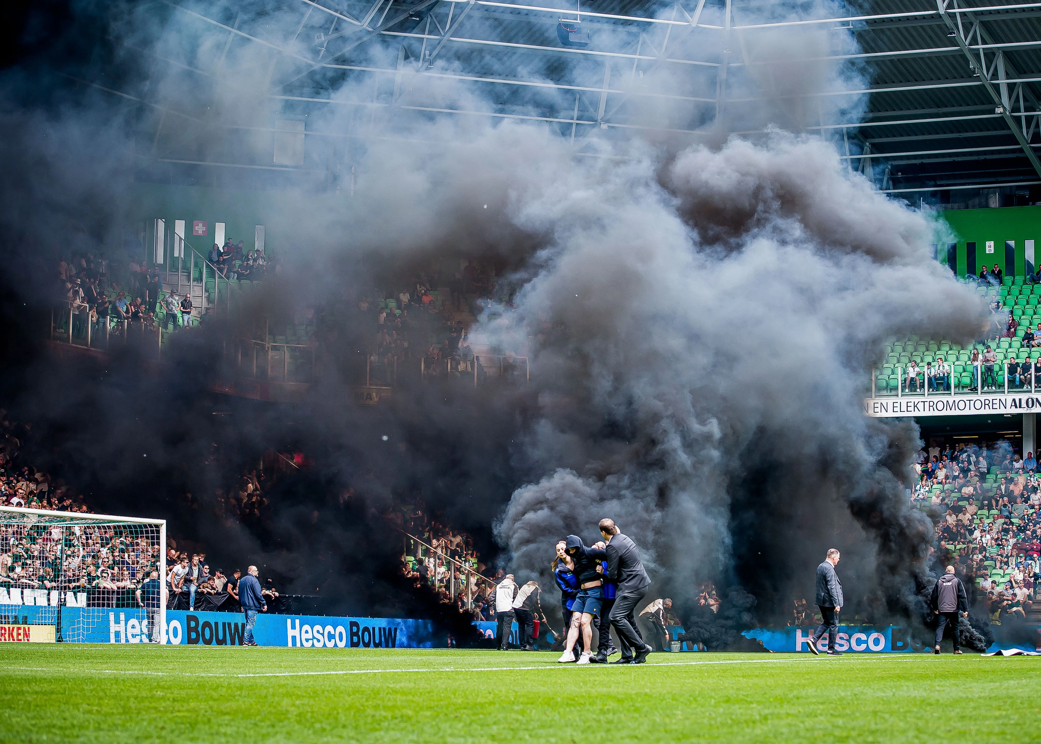 Fan Protests Force Abandonment of Pepi's Groningen Match