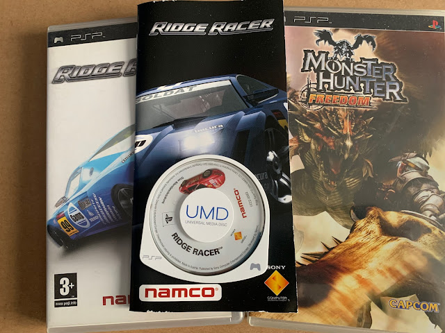 PSP games, ridge racer, monster hunter