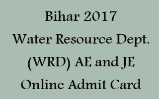 Water Resource Dept. Assistant and Junior Engineer Hall Ticket