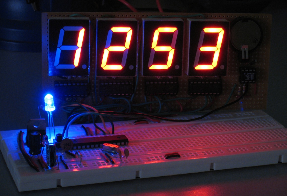Arduino for Beginners: Digital Clock with 7-segments LED and RTC ...