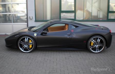 FERRARI 458 ITALIA NIGHTHAWK PICTURE The car was wrapped in cooperation 