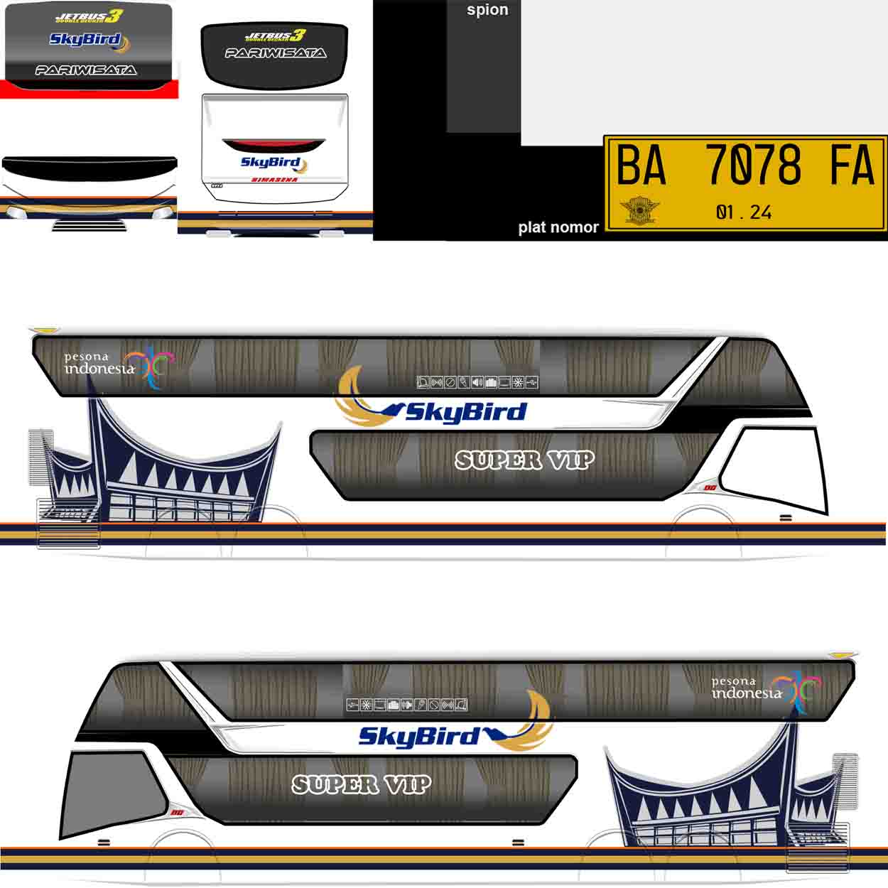 download livery bus skybird