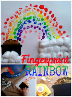  fingerprint rainbow kids craft