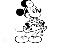 Mickey mouse doctor para pintar 