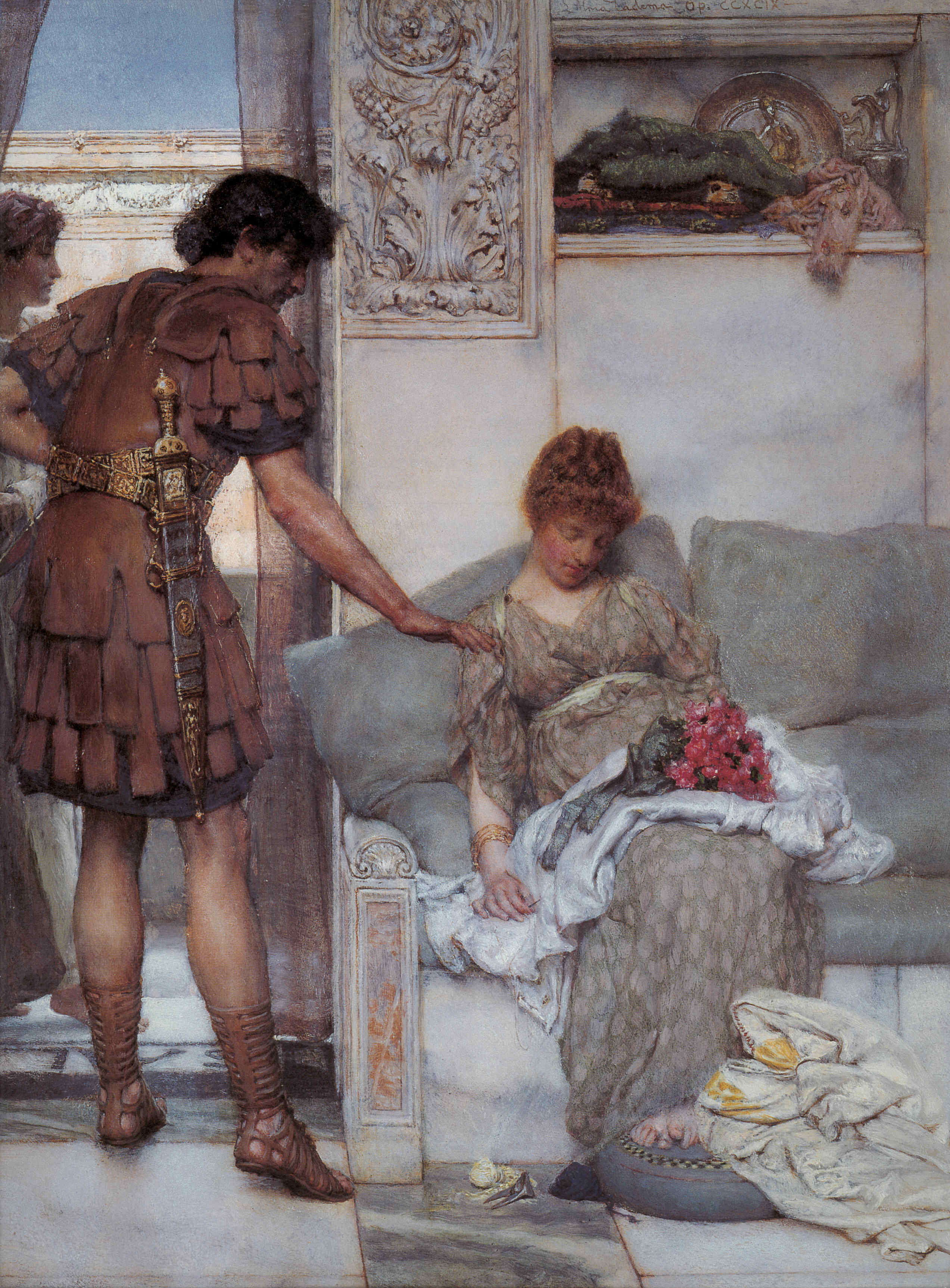 alma-tadema silent greeting