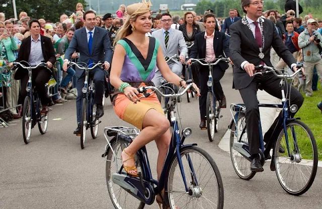 Queen Maxima of The Netherlands attended the opening of the Maximapark