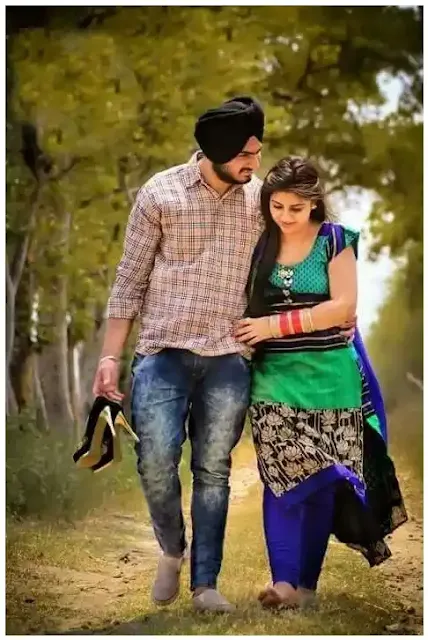 Punjabi couple Pics back side