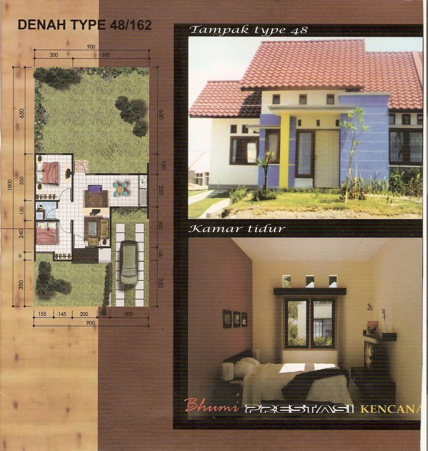 Contoh Rumah  Minimalis Rumah  minimalis type 48  bumi 