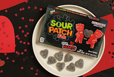 New Black Raspberry Sour Patch Kids Sour Hearts Land for Valentine's Day 2023