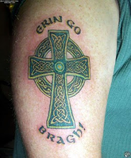 Celtic Tribal Tattoo with Cross Design