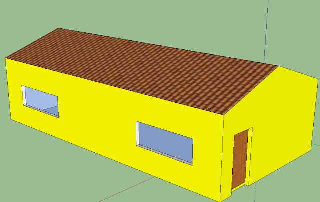 Image result for casa simple en sketchup