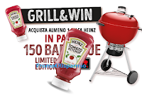 Logo Concorso Heinz ''Grill&Win'' puoi vincere 150 Barbecue Weber Limited Edition