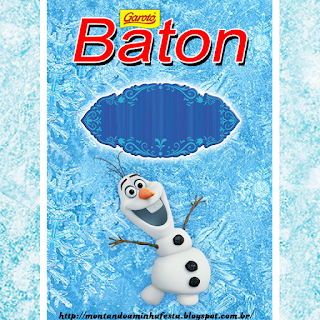 Olaf Smiling: Free Printable Candy Bar Labels.