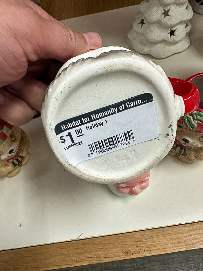 Vintage Santa mug
