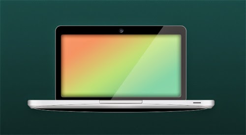 Designing a Open Laptop in Photoshop