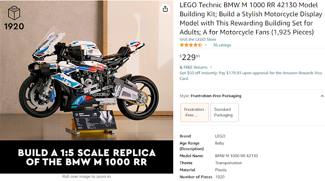 Nifeliz R125GX Collectible Motorcycle Compatible With Lego technic