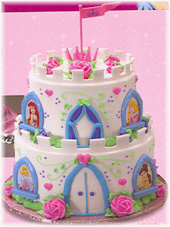 Disney Princess Birthday Cakes on Cake Place  Disney Princess Castle Birthday Cake