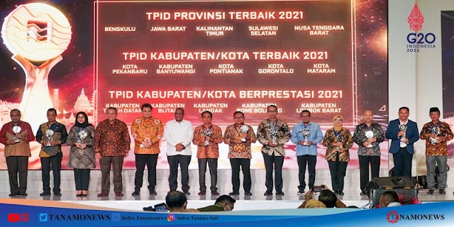 Kabupaten Tanah Datar Raih TPID Terbaik di Wilayah Sumatera Pada Ajang TPID Award 2022