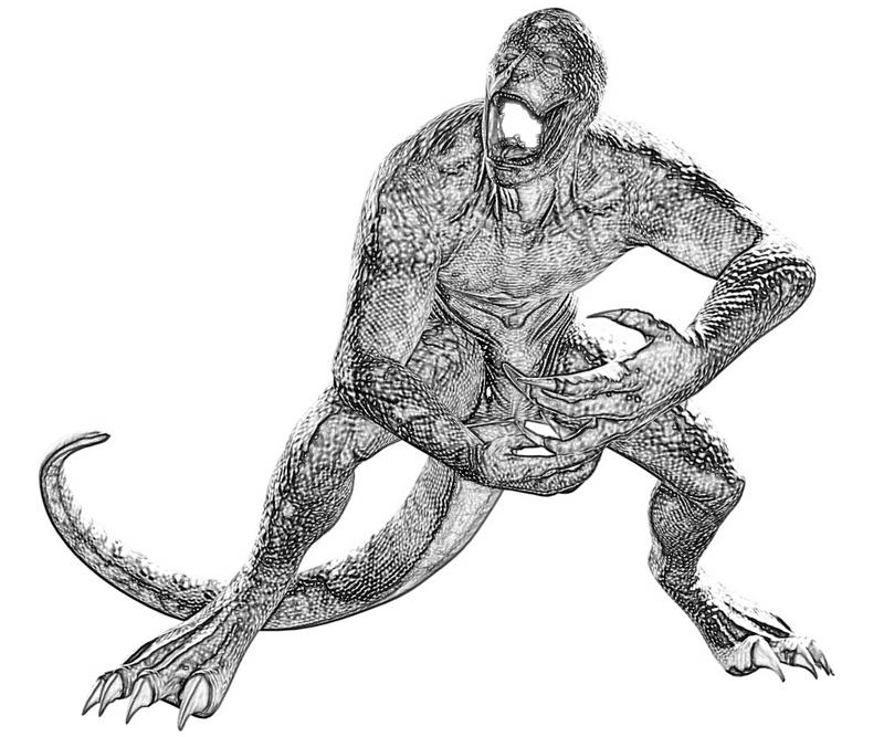 the-amazing-spider-man-lizard-character-coloring-pages