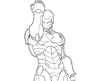 #15 Iron Man Coloring Page