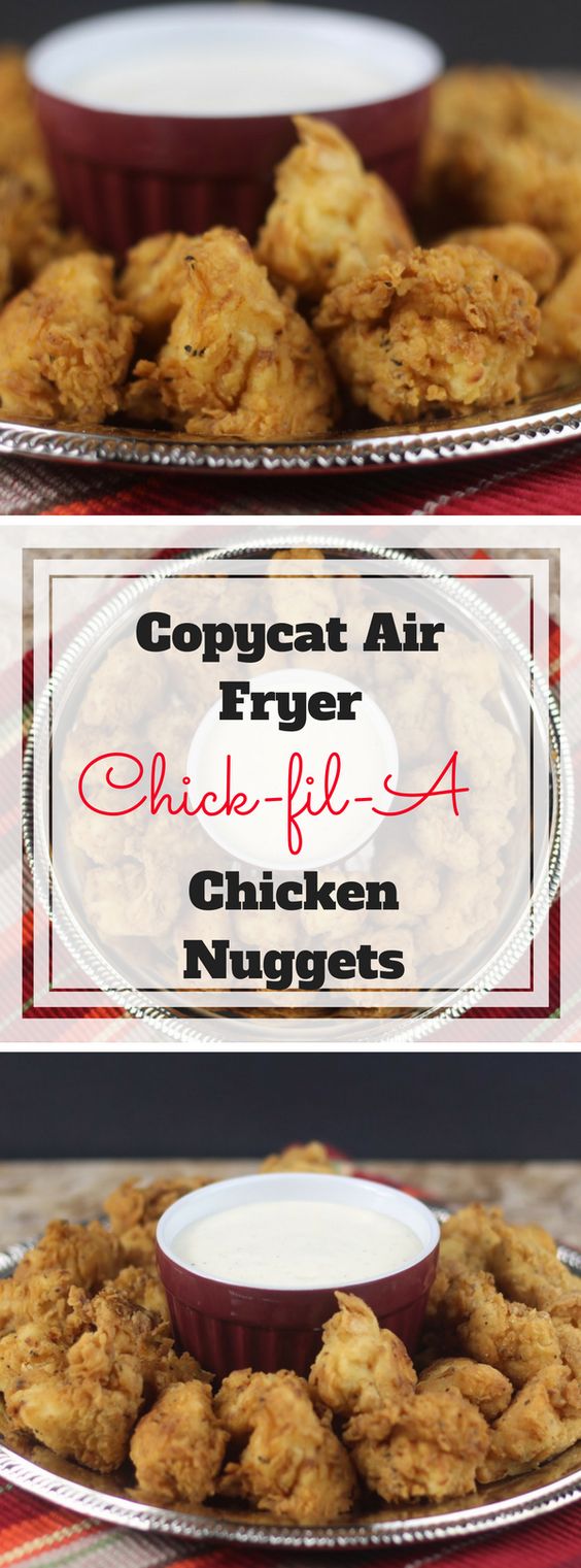 Stuck on what to make your kid for lunch this week? Try this copycat Chick-Fil-A chicken nuggets recipe using an Air Fryer.