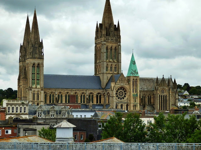 Truro Cathedral, four spires, Cornwall