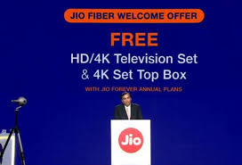 Jio Fiber Users will get free LED TVs at plan starts from Rs 700