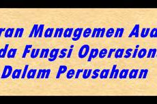 Peran Managemen Audit Pada Fungsi Operasional Dalam Perusahaan