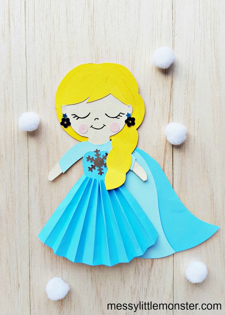 Elsa paper craft for kids