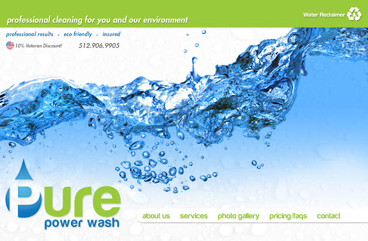 power washing website design in austin tx by saba graphix web designer