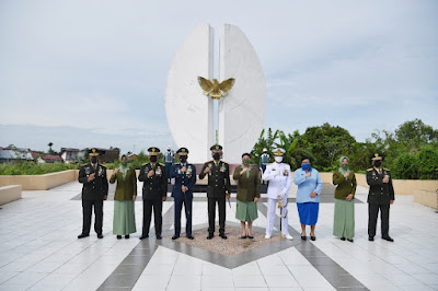 Lanud Supadio Turut Laksanakan Ziarah, Jelang Peringatan HUT Ke-76 TNI