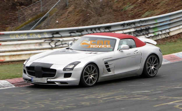 MercedesBenz SLS AMG Roadster has been showing pictures of new models with