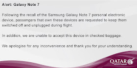 Larangan Samsung Note 7