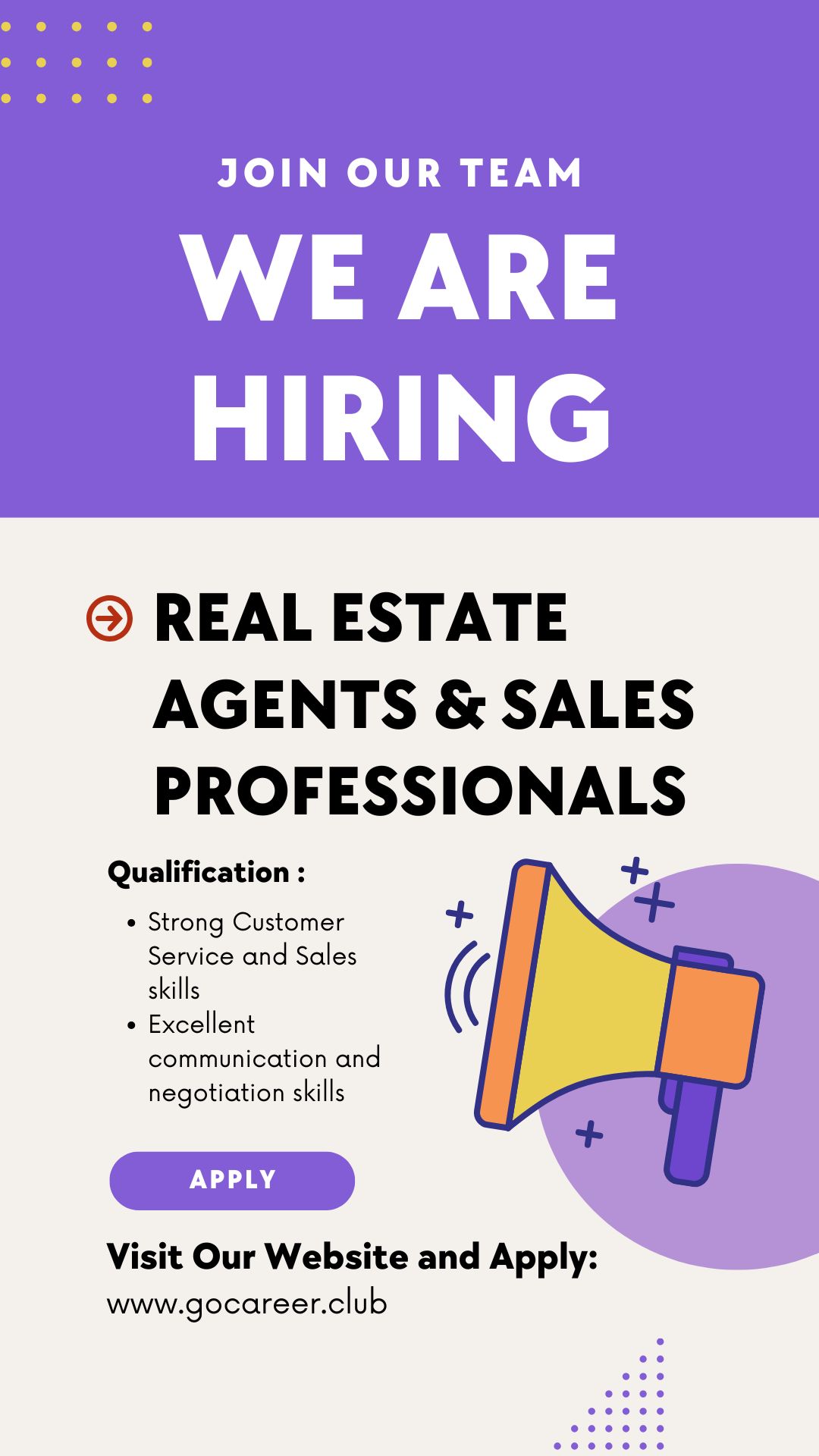 Hiring: Real Estate Agents & Sales Professionals | Turyap Dubai | Latest Jobs in Dubai 2025