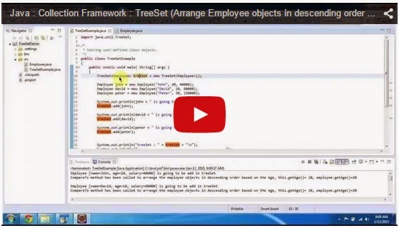 JAVA EE: Java : Collection Framework : TreeSet (Arrange Employee ...