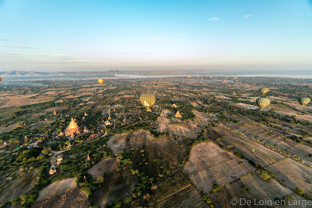 Plaine de Bagan en ballon - Myanmar - Birmanie