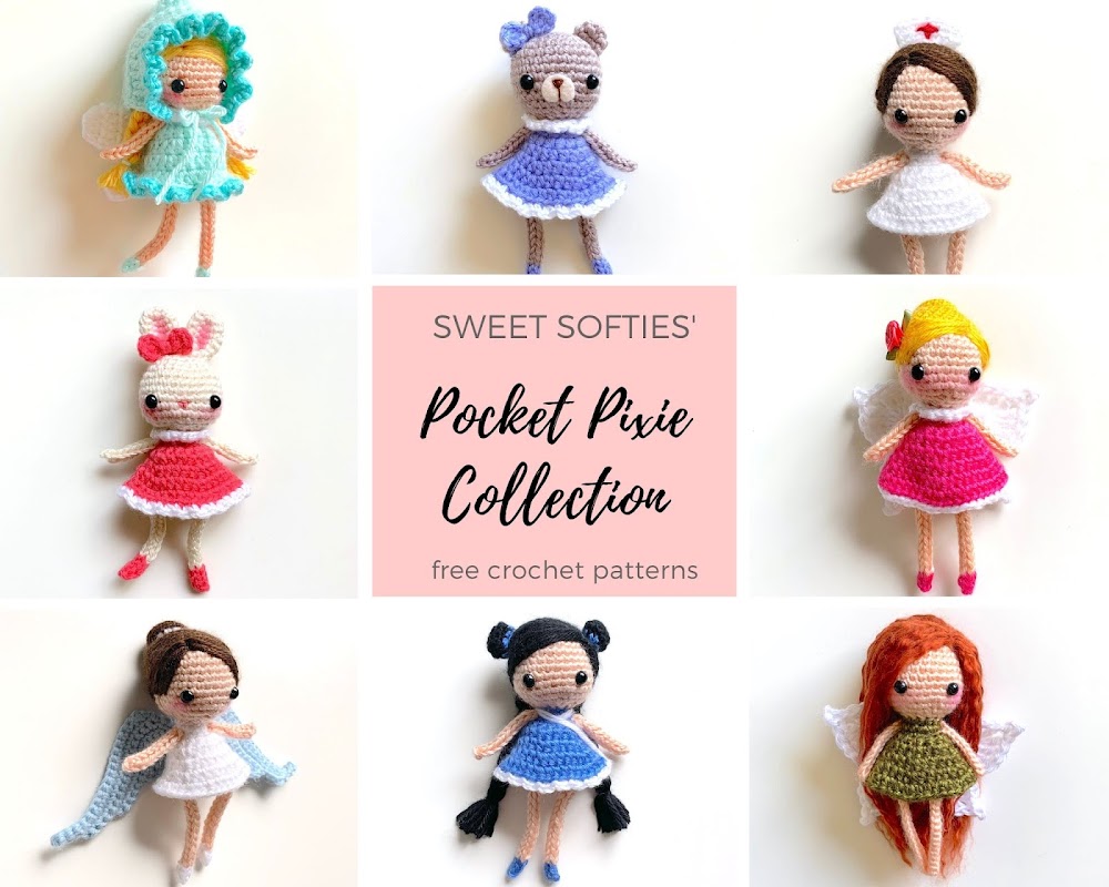 Pocket Pixies (Free Crochet Patterns)