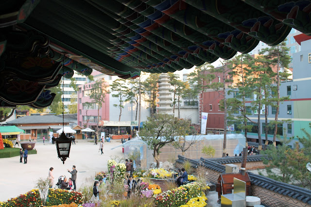 Insadong temple in Seoul, Korea