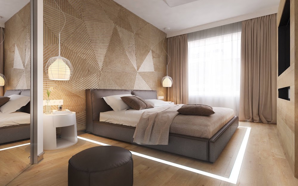 slatted-wooden-geometric-bedroom-focal-wall-design-ideas
